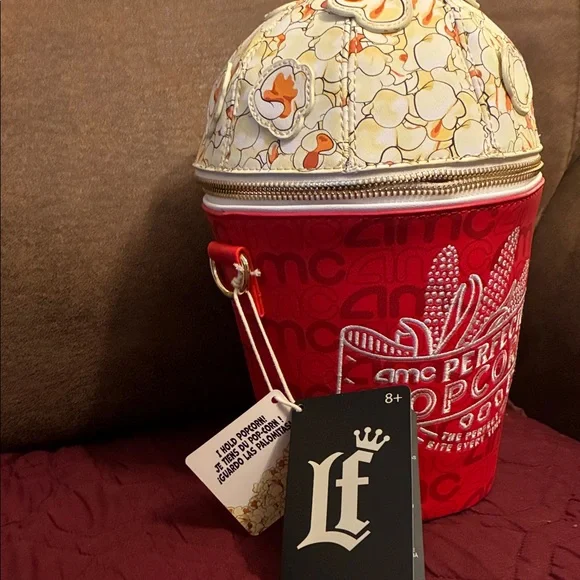 AMC Loungefly Popcorn Bucket crossbody Bag - Picture 2 of 10